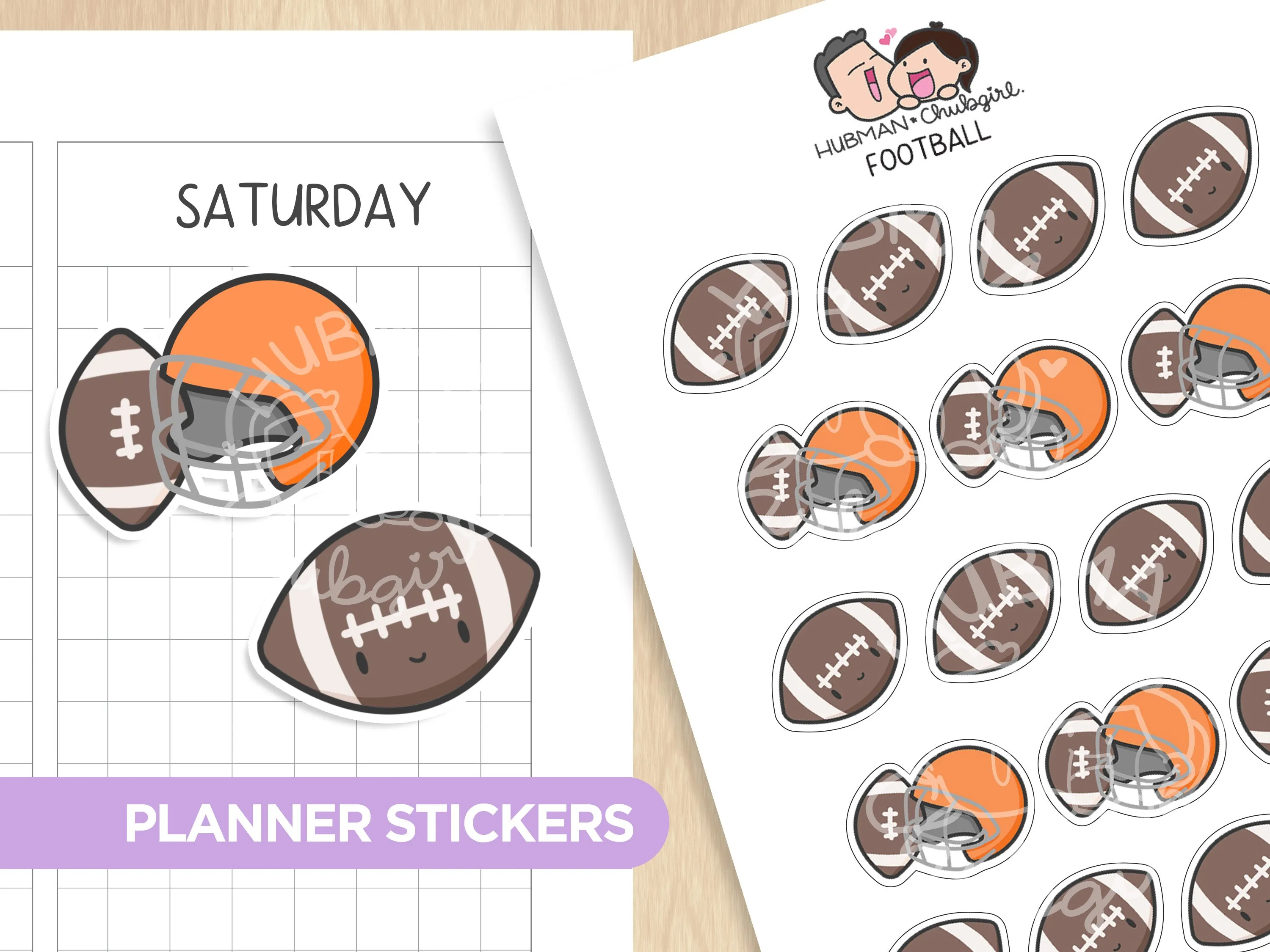 Football Planner Stickers