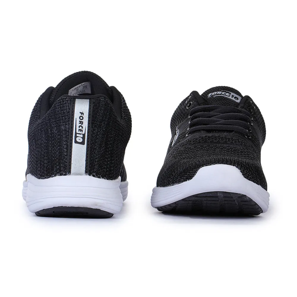 Force 10 Men's Black Sports Lacing (BROOK-2)