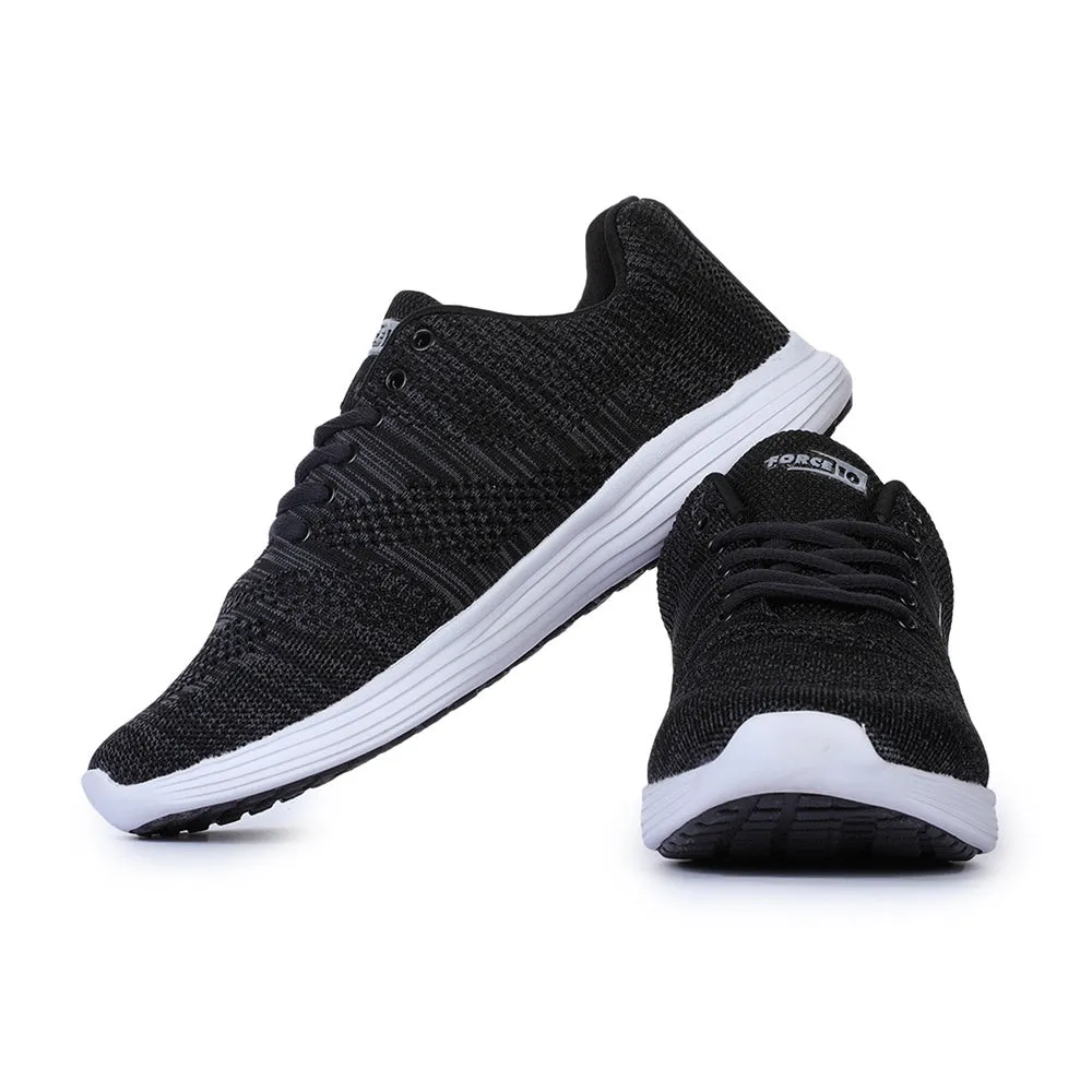 Force 10 Men's Black Sports Lacing (BROOK-2)