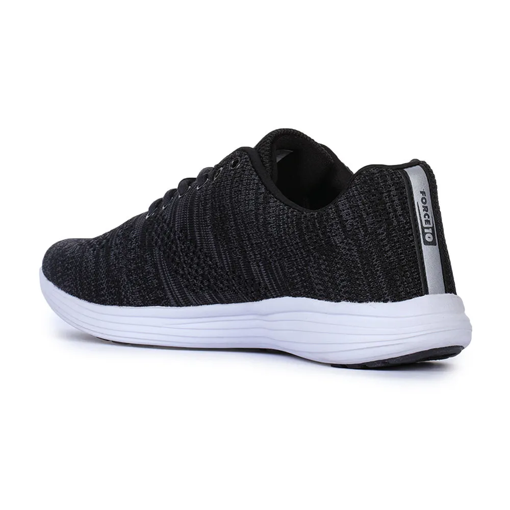 Force 10 Men's Black Sports Lacing (BROOK-2)