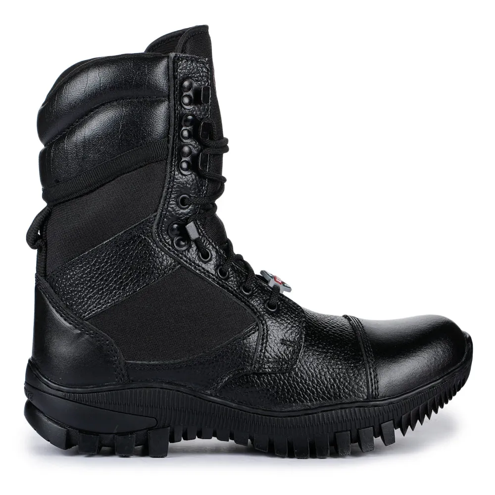 Freedom By Liberty Mens SOLDIER-01 Defence Lacing Black Trekking Boots