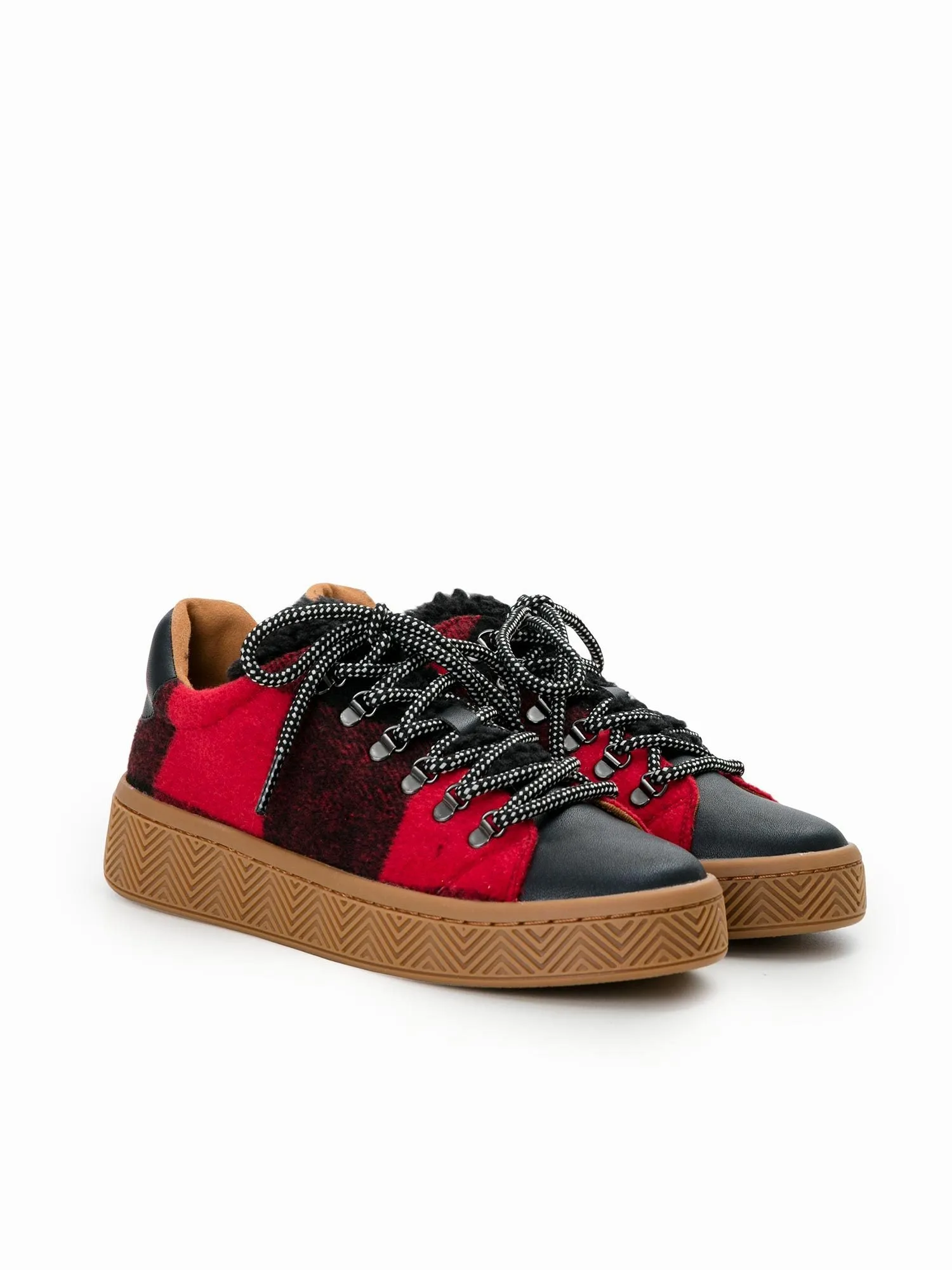 Ginger Sneaker Silk Scottish Black Carmin