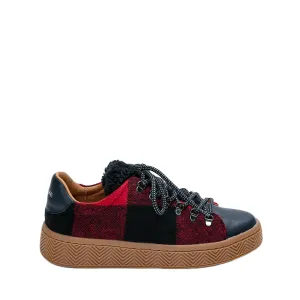 Ginger Sneaker Silk Scottish Black Carmin