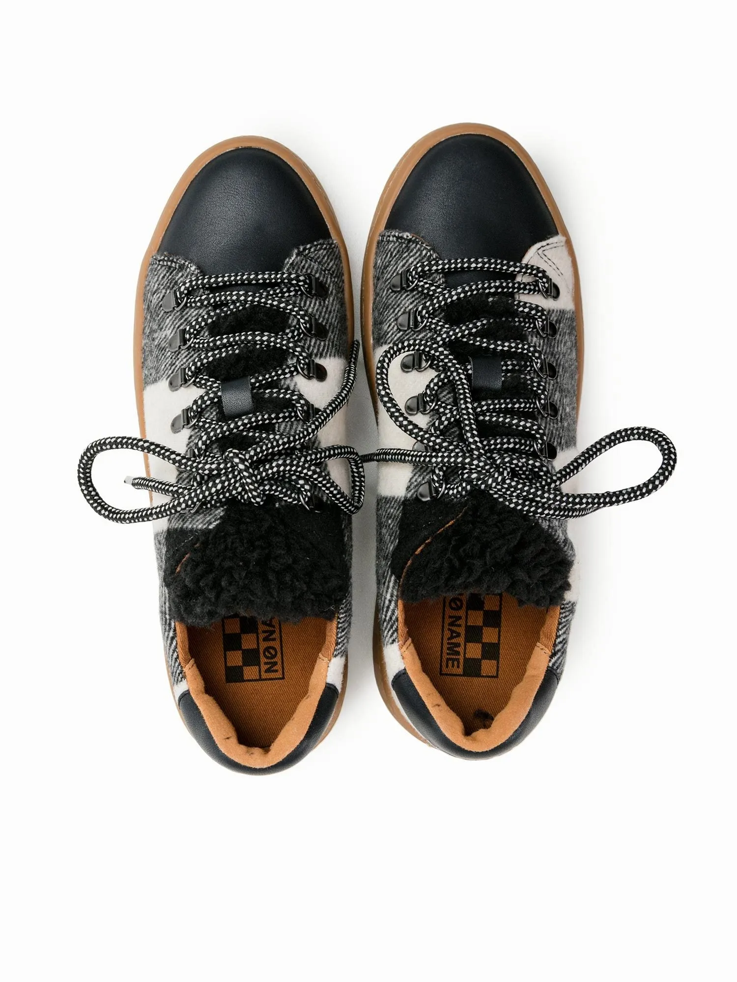 Ginger Sneaker Silk Scottish Black White