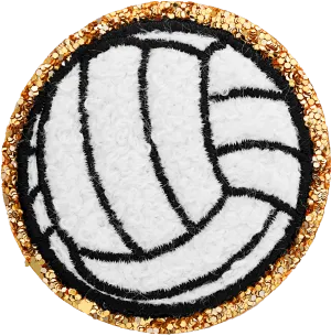 Glitter Varsity Volleyball Patch