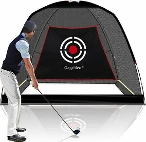 GolfBasic Foldable Golf Practice BLACK Cage Net