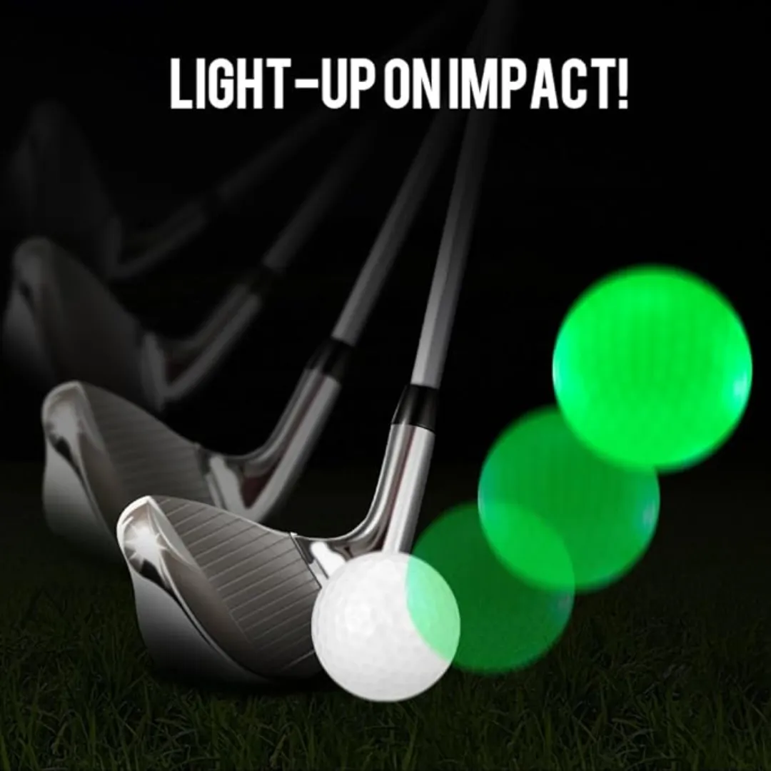 GolfBasic LED Multicolor Light Up Golf Balls (Pack of 3)