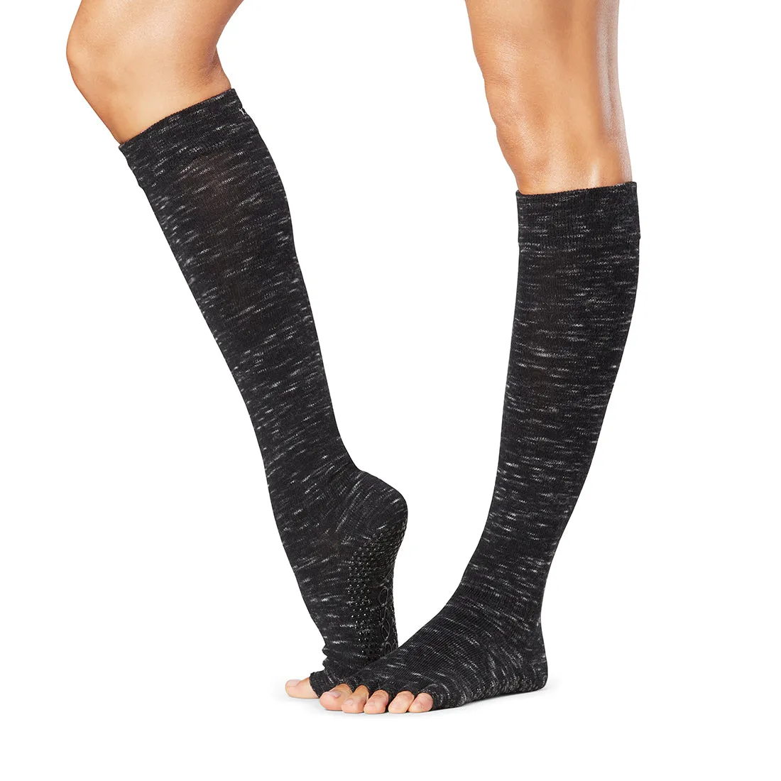 Half Toe Scrunch Knee High Grip Socks