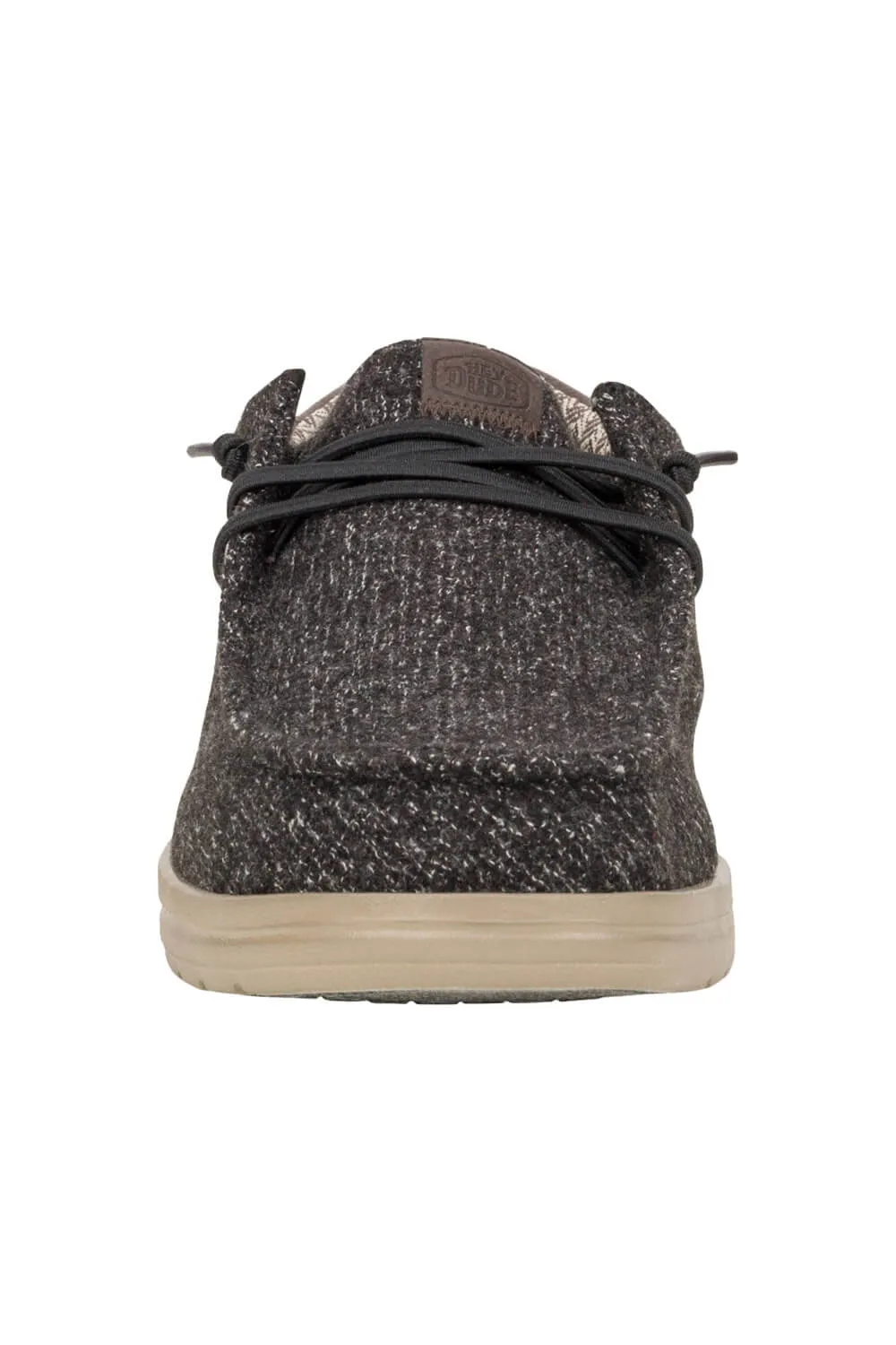 HEYDUDE Men’s Wally Paul Knit Shoes in Black | 43351-070