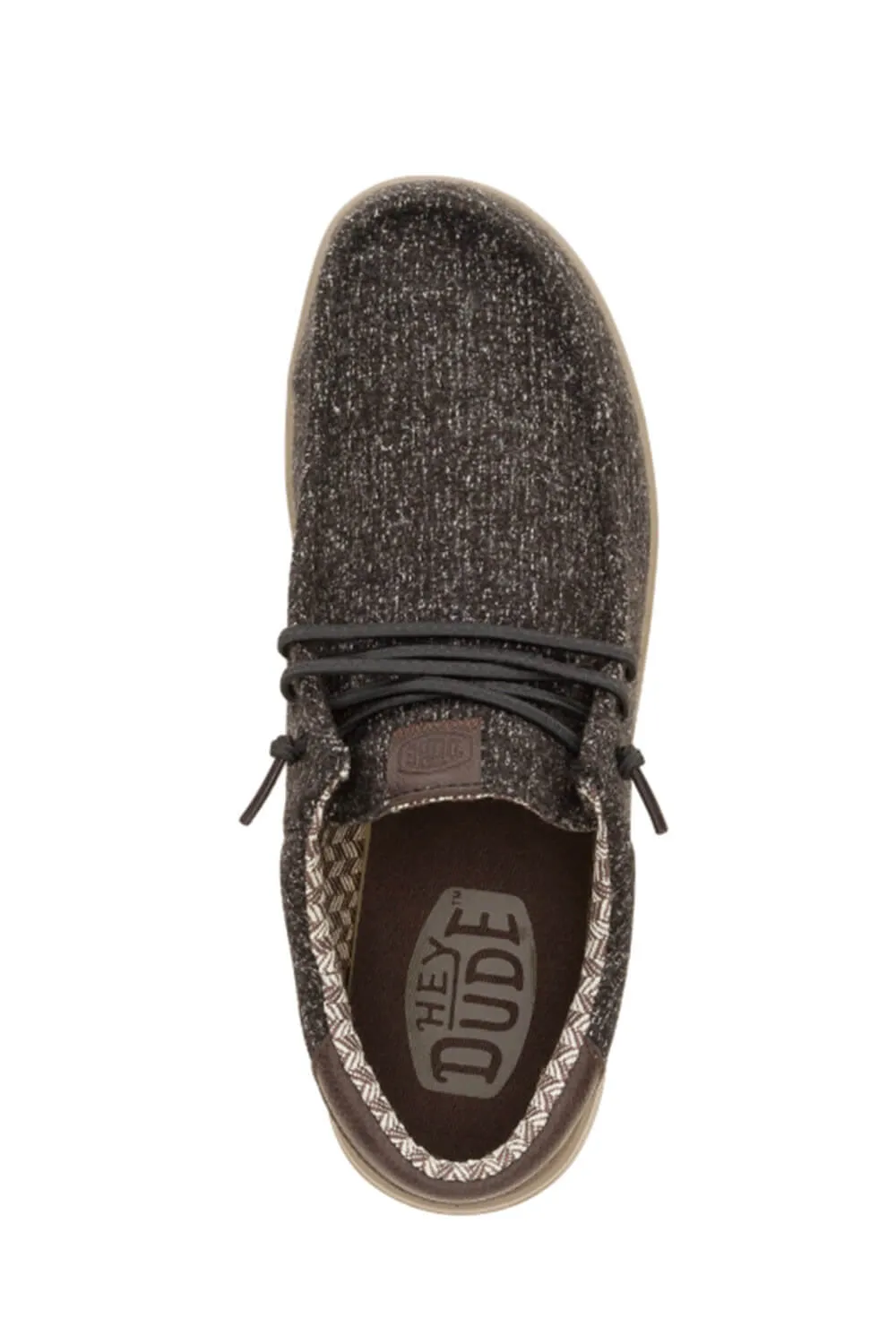 HEYDUDE Men’s Wally Paul Knit Shoes in Black | 43351-070