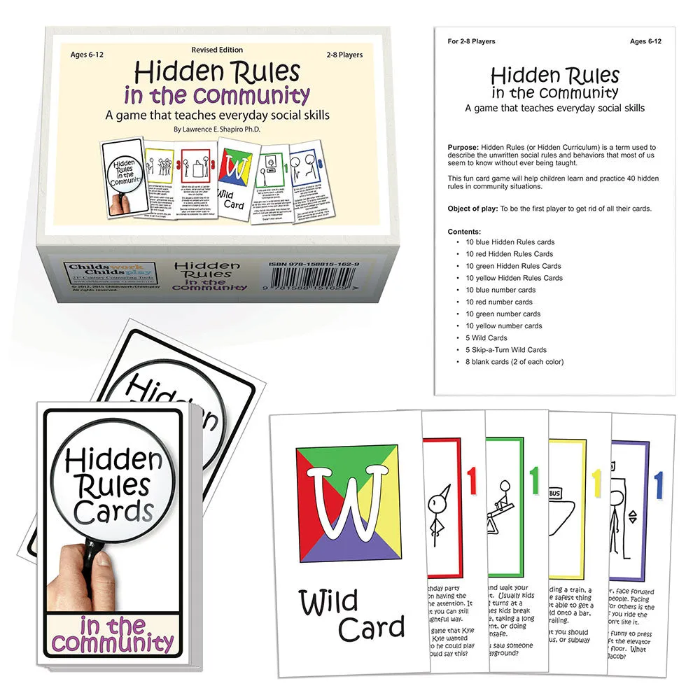 Hidden Rules Card Game Set of 4