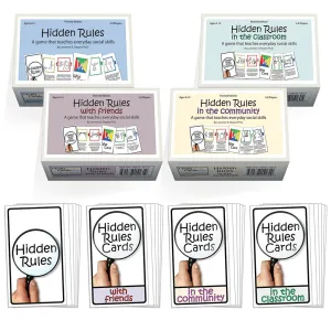 Hidden Rules Card Game Set of 4