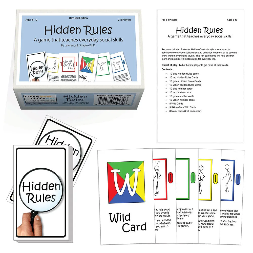 Hidden Rules Card Game Set of 4