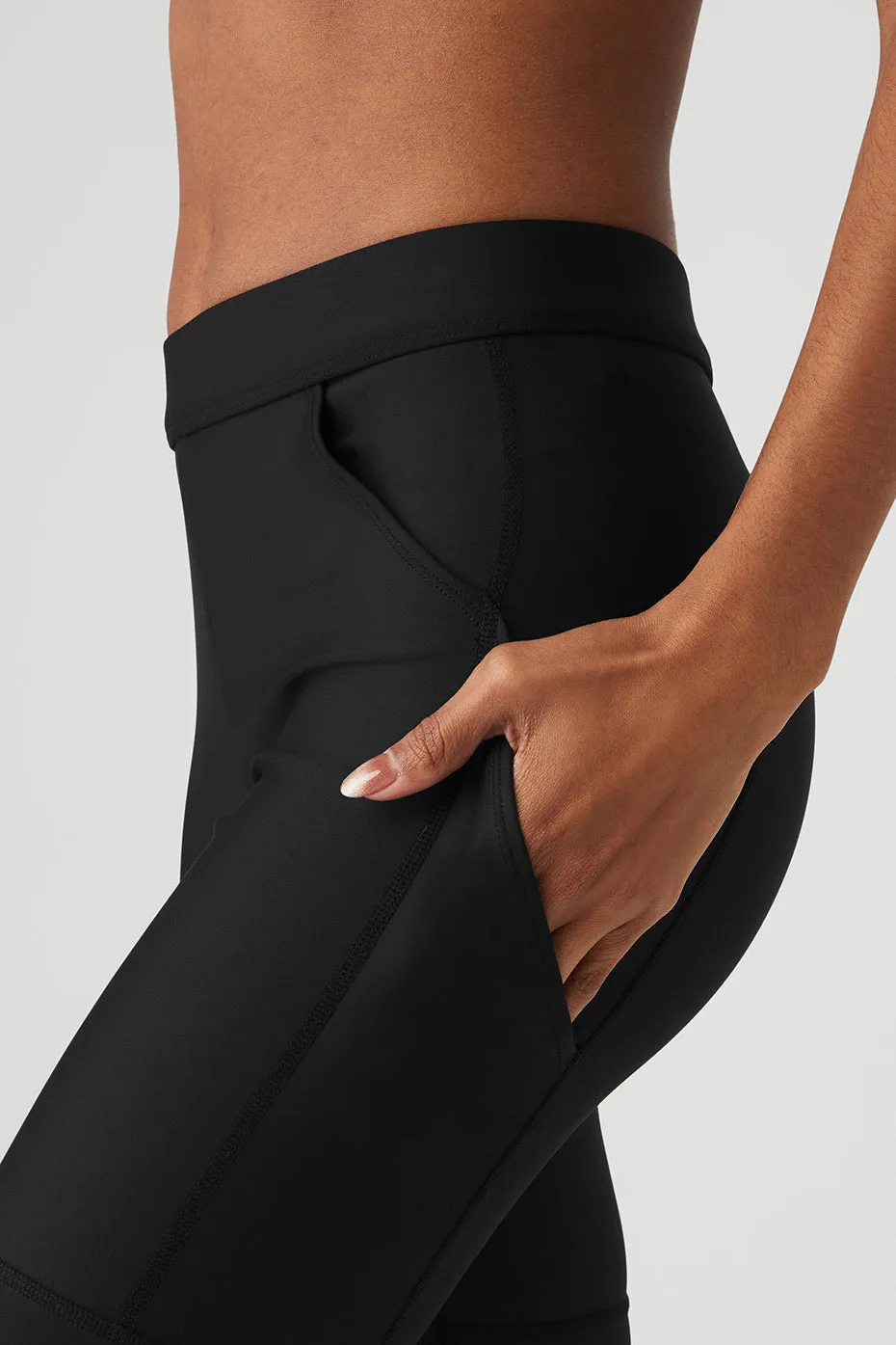 High-Waist 4 Pocket Utility Legging - Black