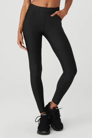 High-Waist 4 Pocket Utility Legging - Black