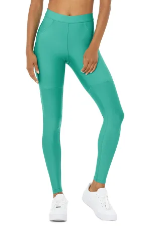 High-Waist 4 Pocket Utility Legging - Ocean Teal