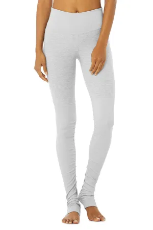 High-Waist Alosoft Goddess Legging - Zinc Heather