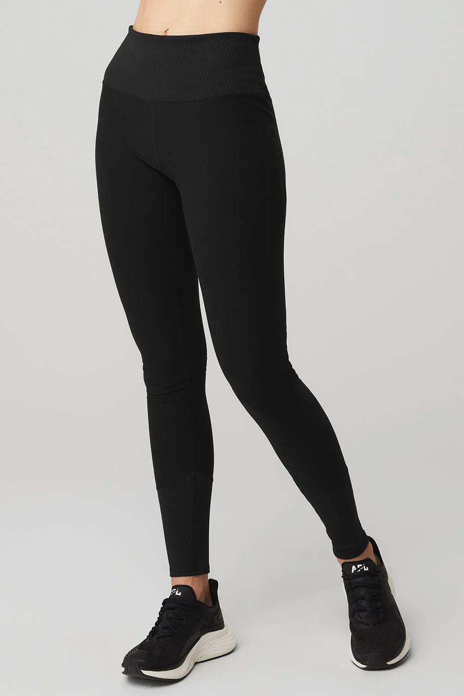 High-Waist Alosoft Lounge Legging - Black