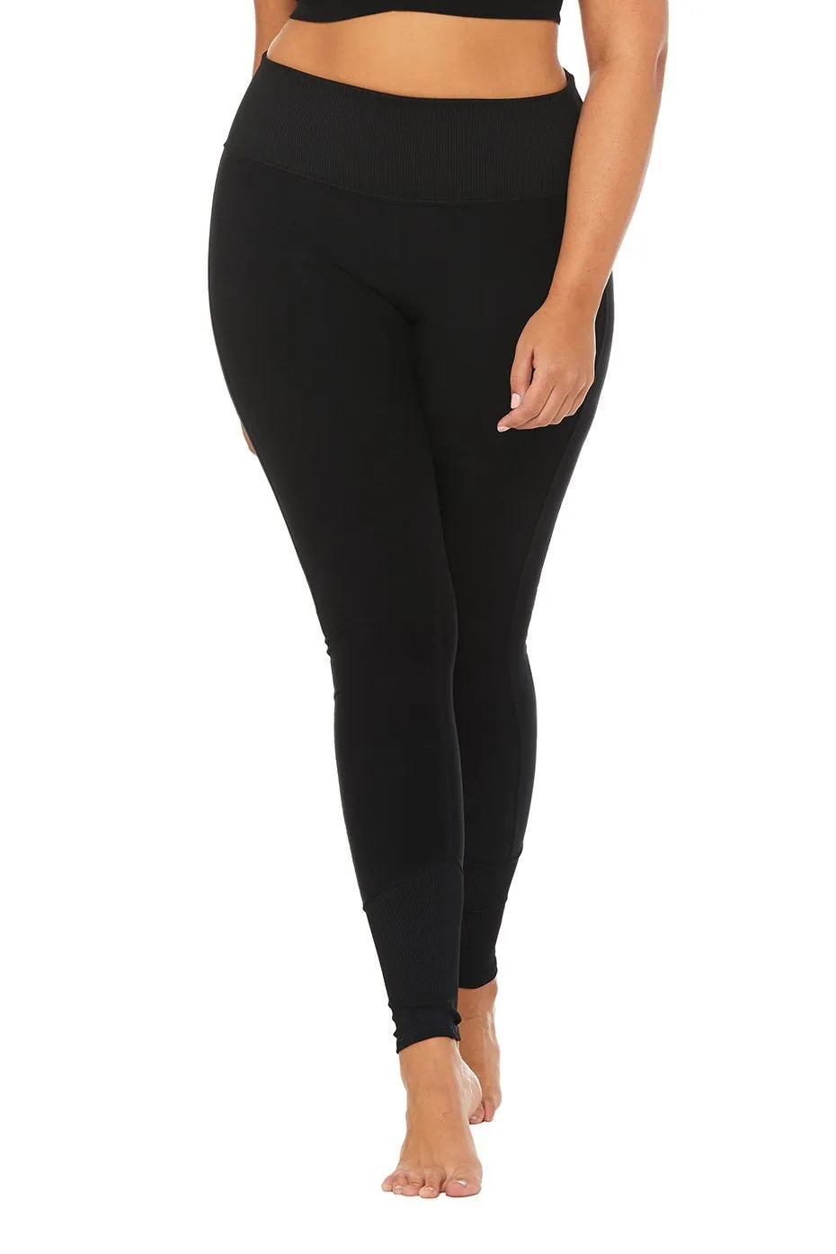 High-Waist Alosoft Lounge Legging - Black