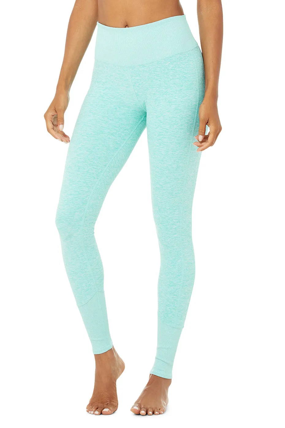 High-Waist Alosoft Lounge Legging - Blue Quartz Heather