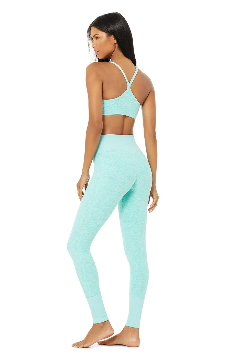 High-Waist Alosoft Lounge Legging - Blue Quartz Heather