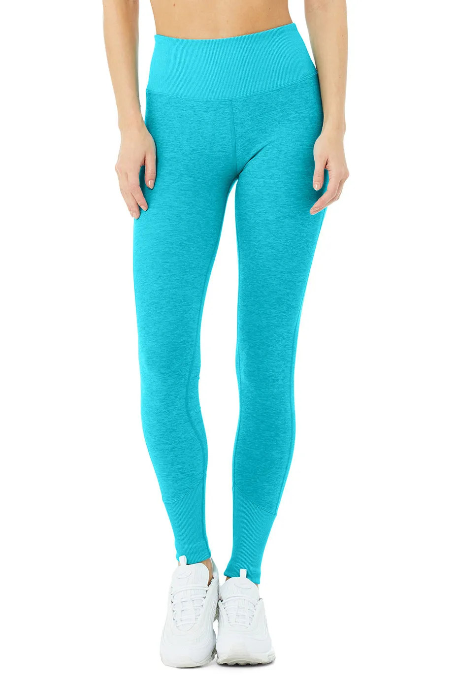 High-Waist Alosoft Lounge Legging - Bright Aqua Heather