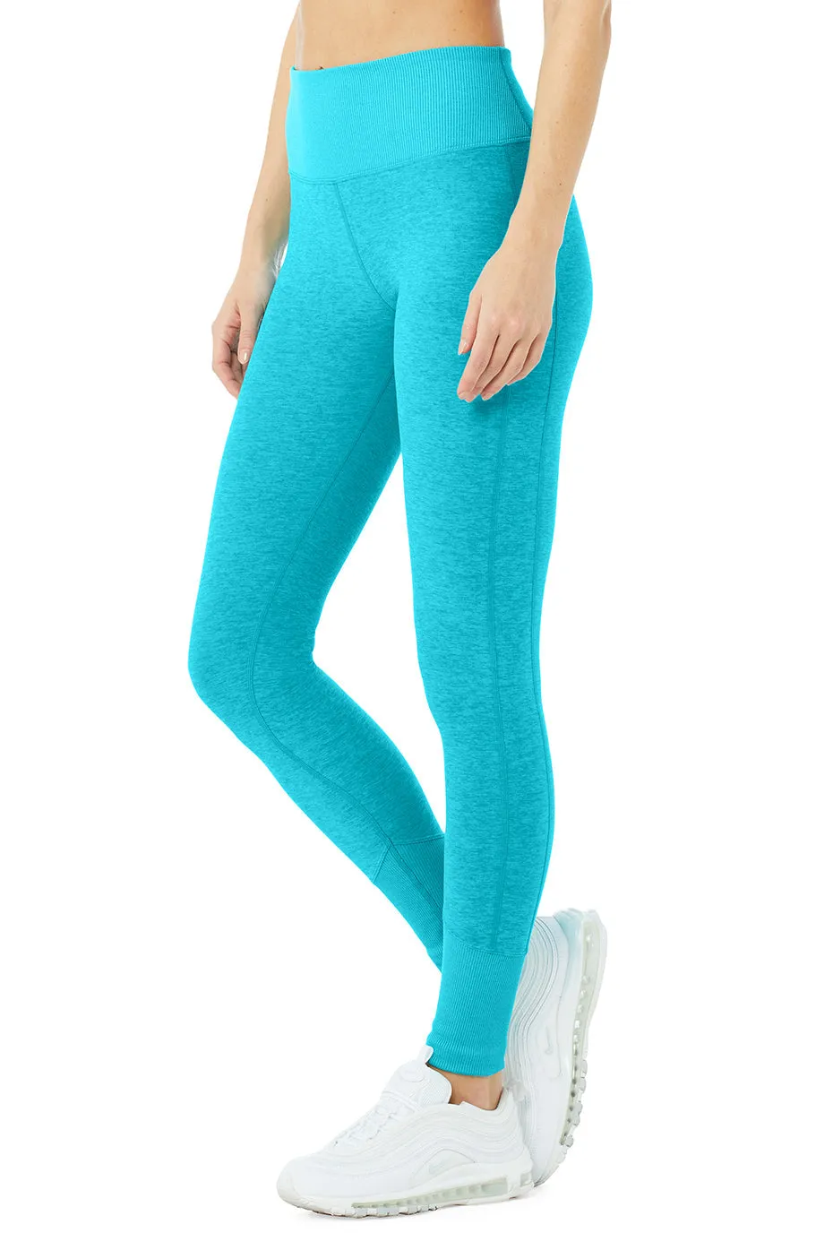 High-Waist Alosoft Lounge Legging - Bright Aqua Heather