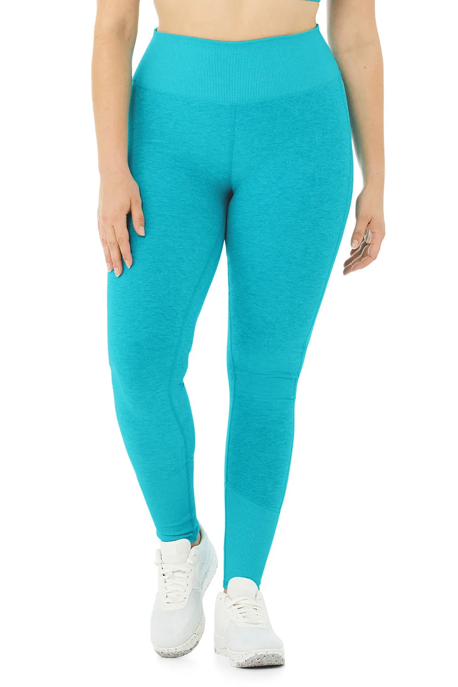 High-Waist Alosoft Lounge Legging - Bright Aqua Heather