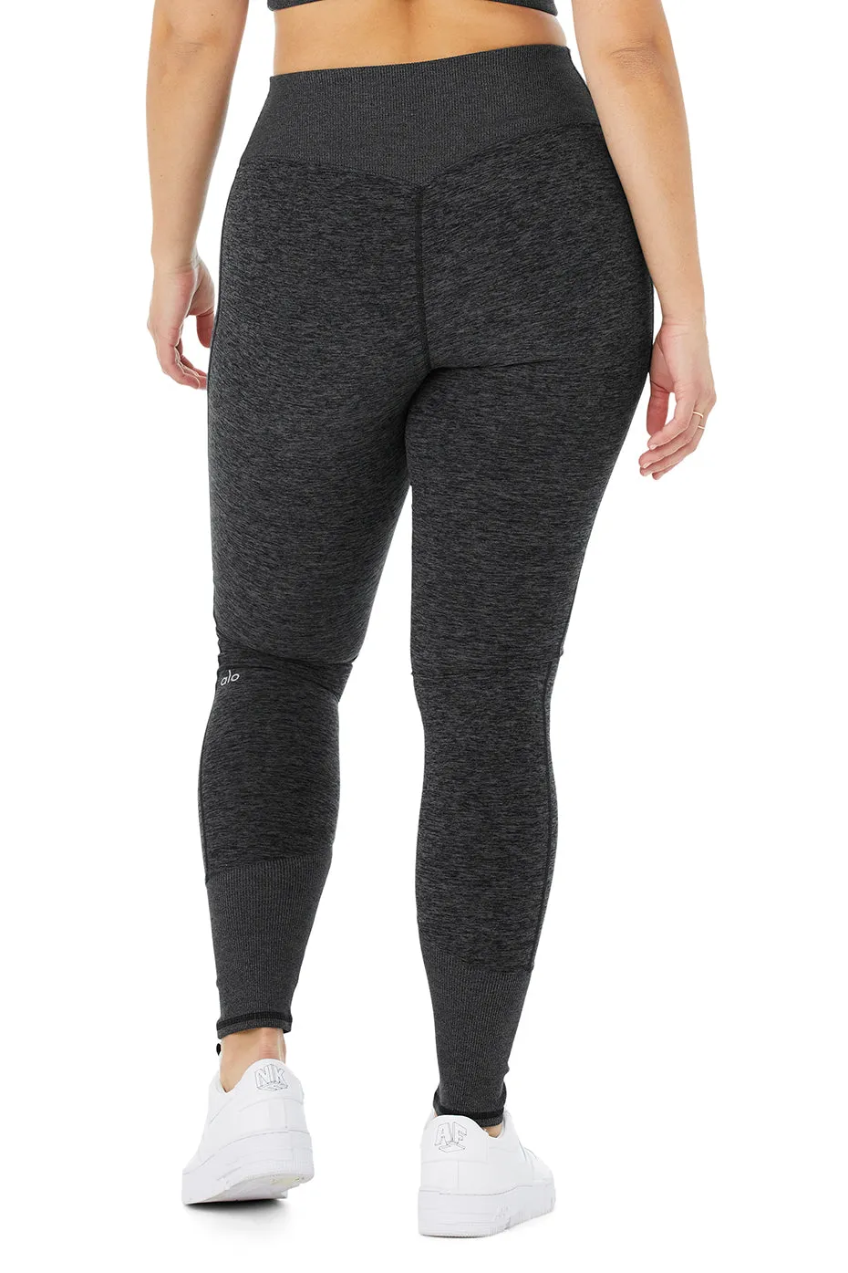 High-Waist Alosoft Lounge Legging - Dark Heather Grey