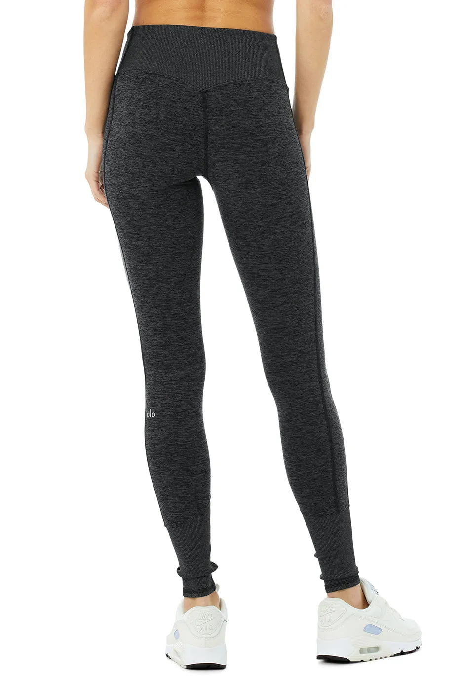 High-Waist Alosoft Lounge Legging - Dark Heather Grey