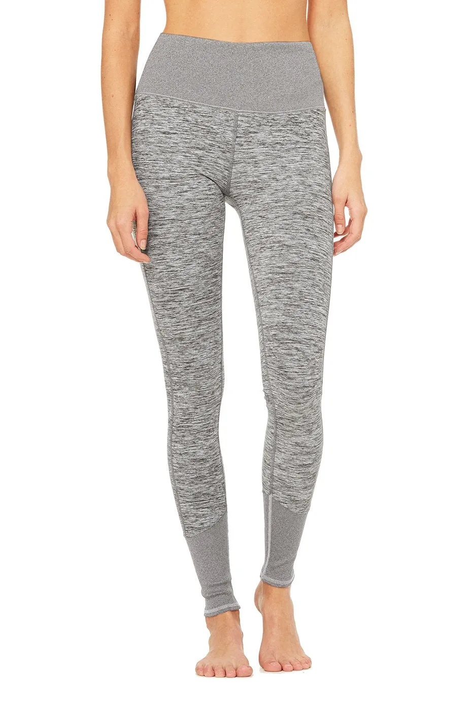 High-Waist Alosoft Lounge Legging - Dove Grey Heather