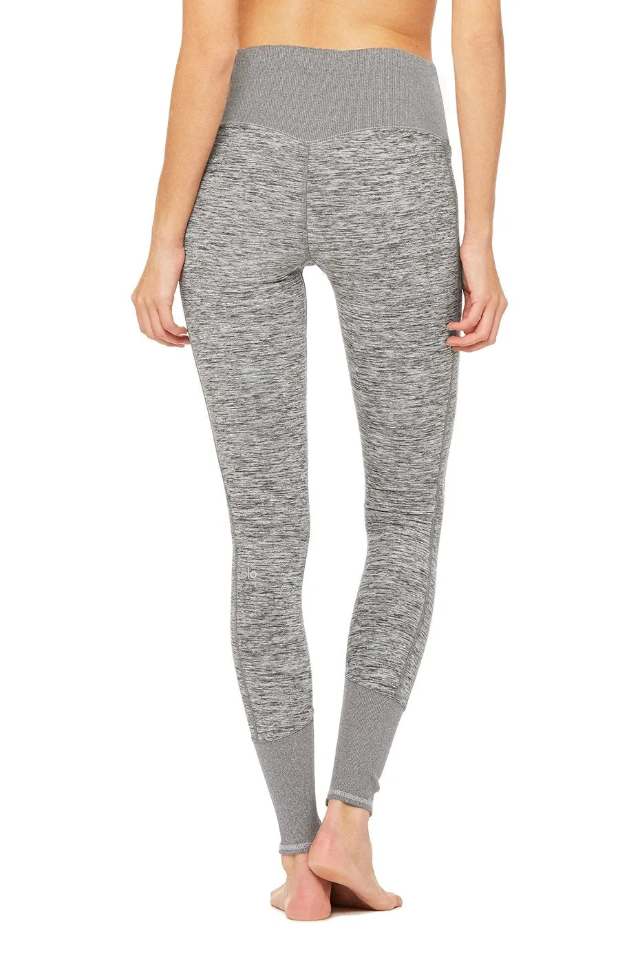 High-Waist Alosoft Lounge Legging - Dove Grey Heather