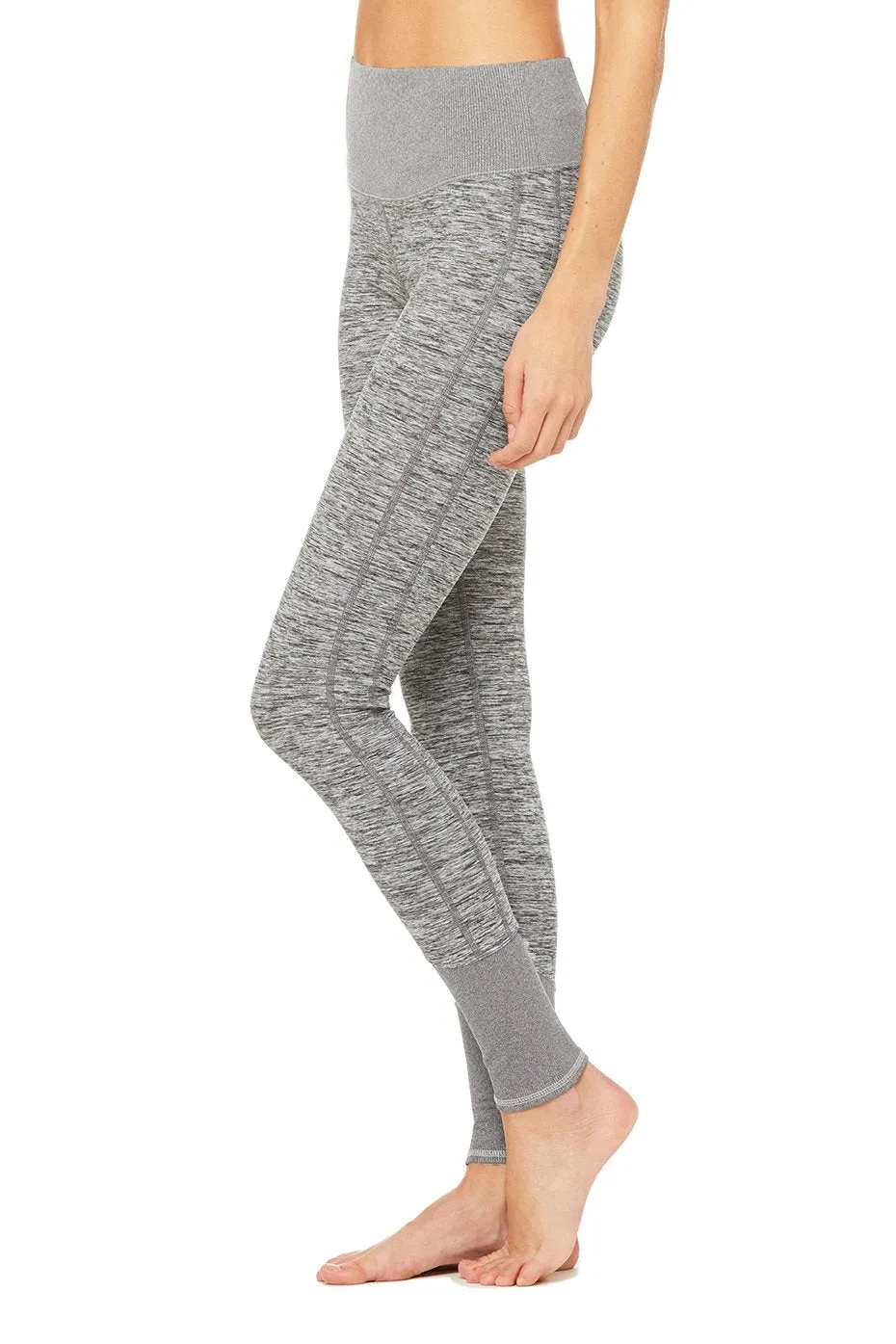 High-Waist Alosoft Lounge Legging - Dove Grey Heather