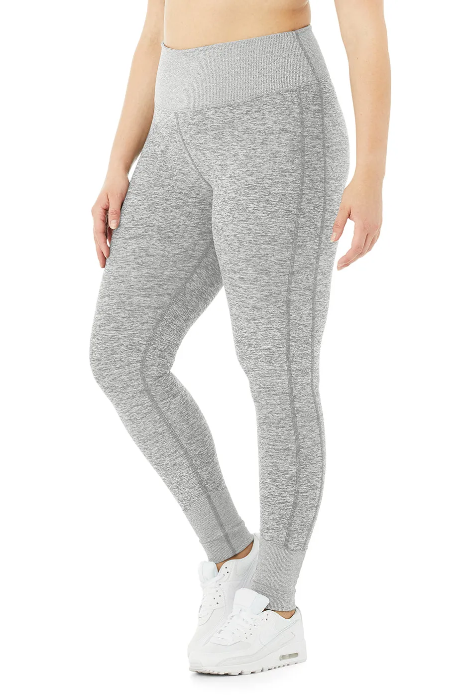 High-Waist Alosoft Lounge Legging - Dove Grey Heather