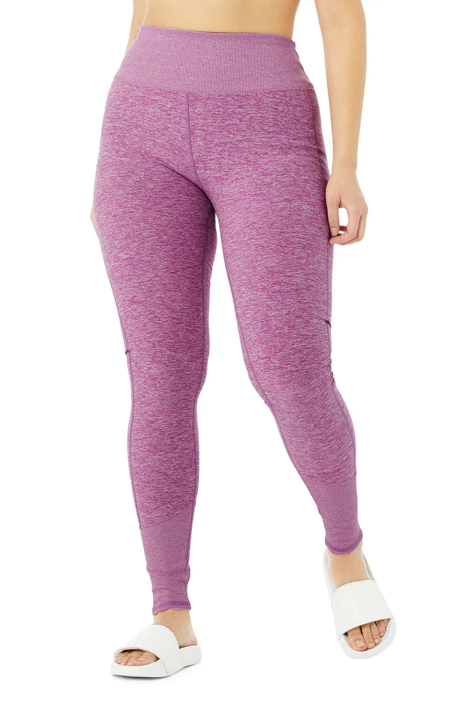 High-Waist Alosoft Lounge Legging - Electric Violet Heather