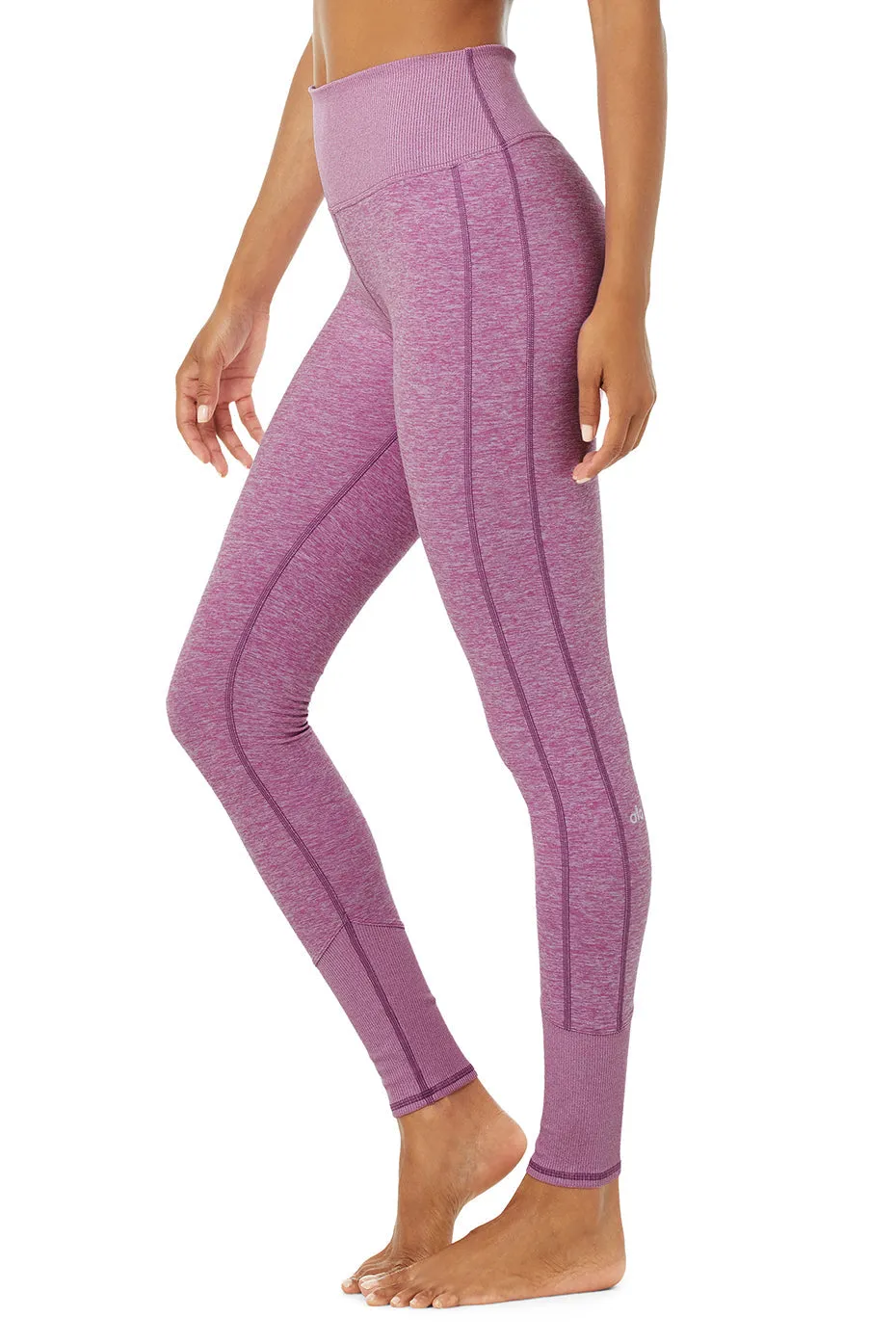 High-Waist Alosoft Lounge Legging - Electric Violet Heather