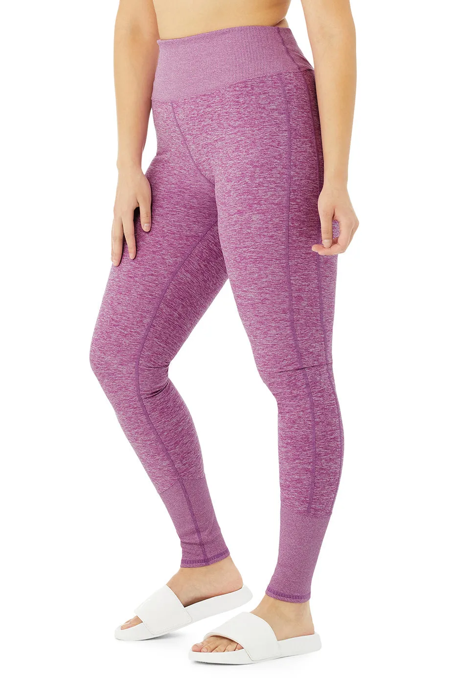 High-Waist Alosoft Lounge Legging - Electric Violet Heather