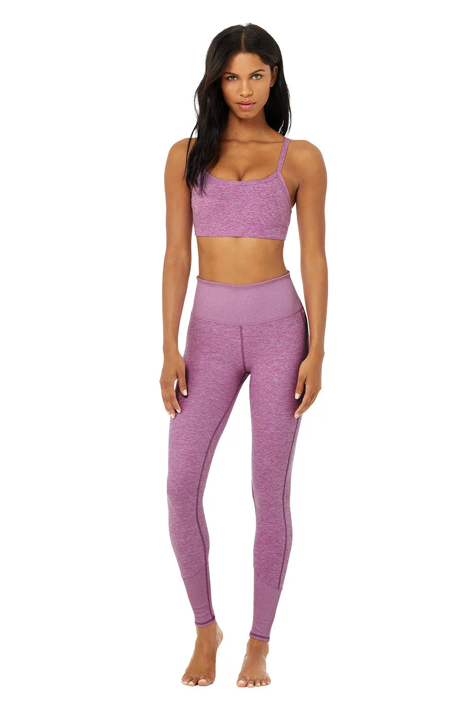 High-Waist Alosoft Lounge Legging - Electric Violet Heather