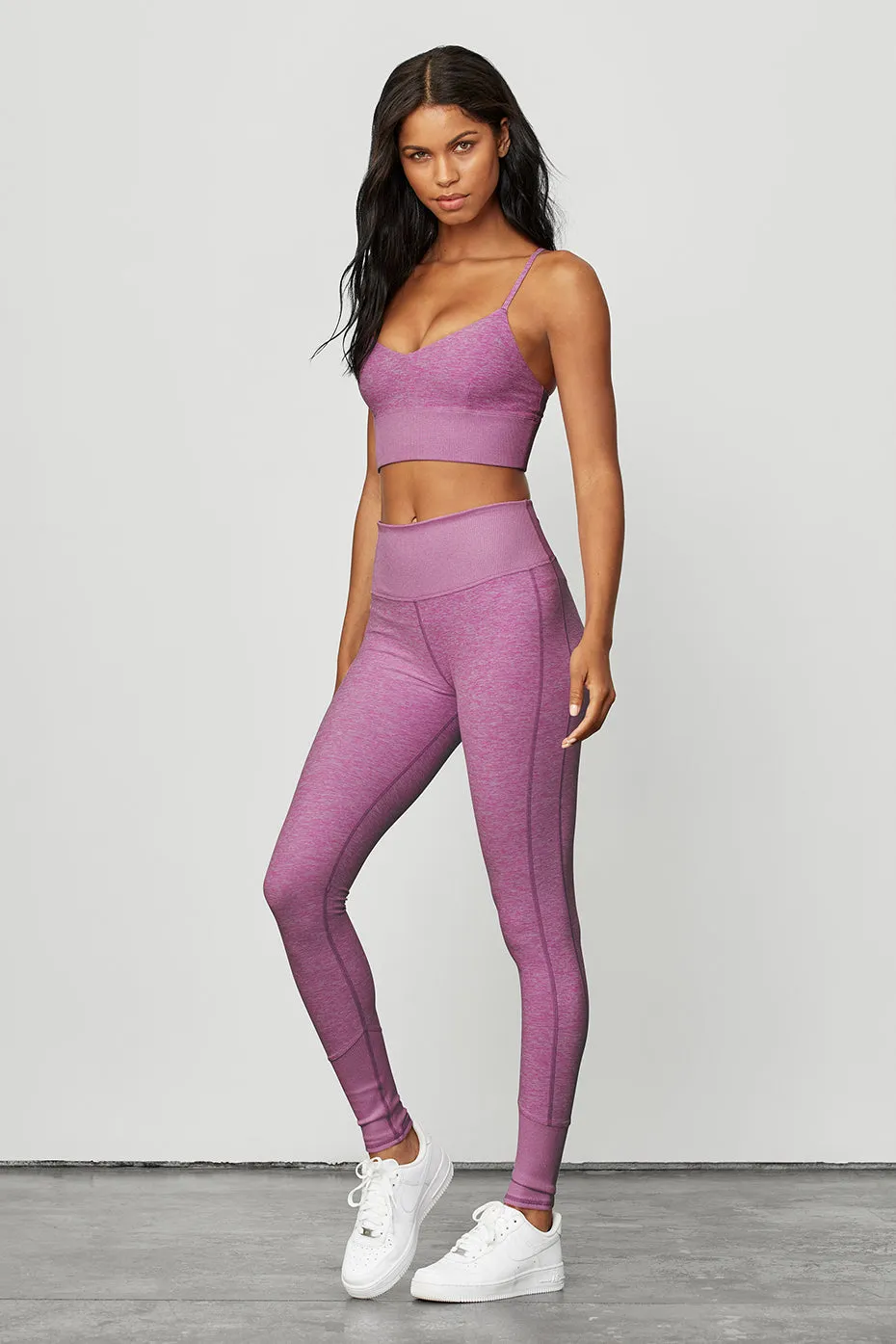 High-Waist Alosoft Lounge Legging - Electric Violet Heather