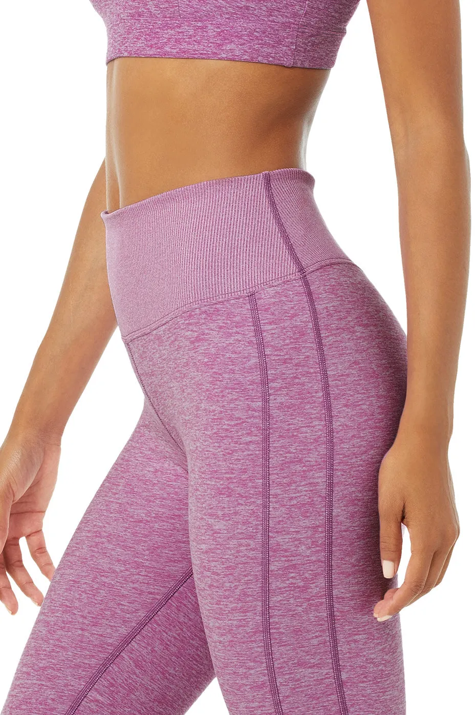 High-Waist Alosoft Lounge Legging - Electric Violet Heather