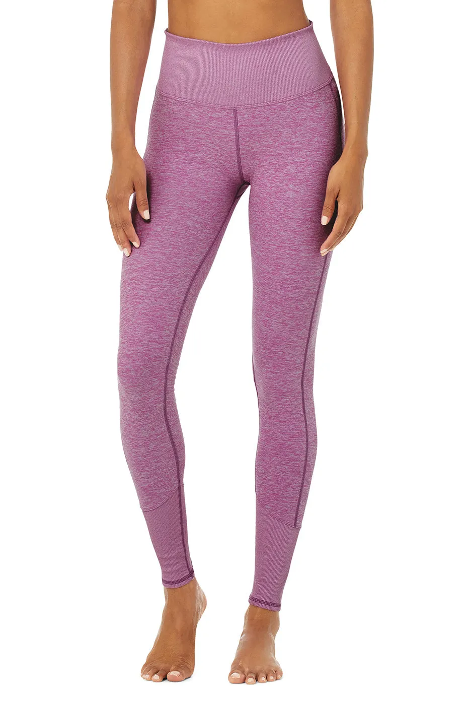 High-Waist Alosoft Lounge Legging - Electric Violet Heather