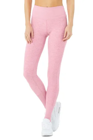 High-Waist Alosoft Lounge Legging - Parisian Pink Heather