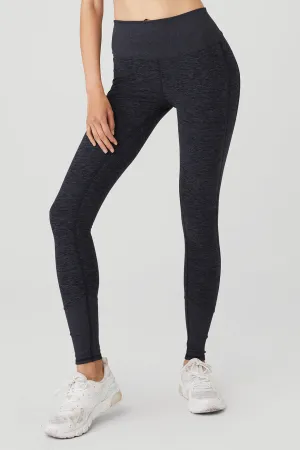 High-Waist Alosoft Lounge Legging - Rich Navy Heather