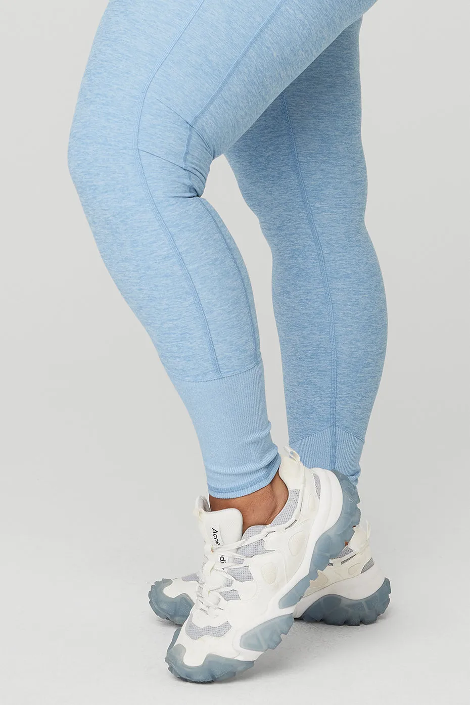 High-Waist Alosoft Lounge Legging - Tile Blue/White Heather