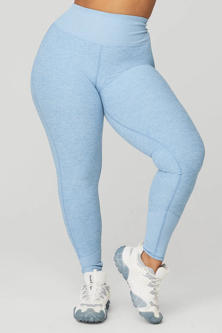 High-Waist Alosoft Lounge Legging - Tile Blue/White Heather