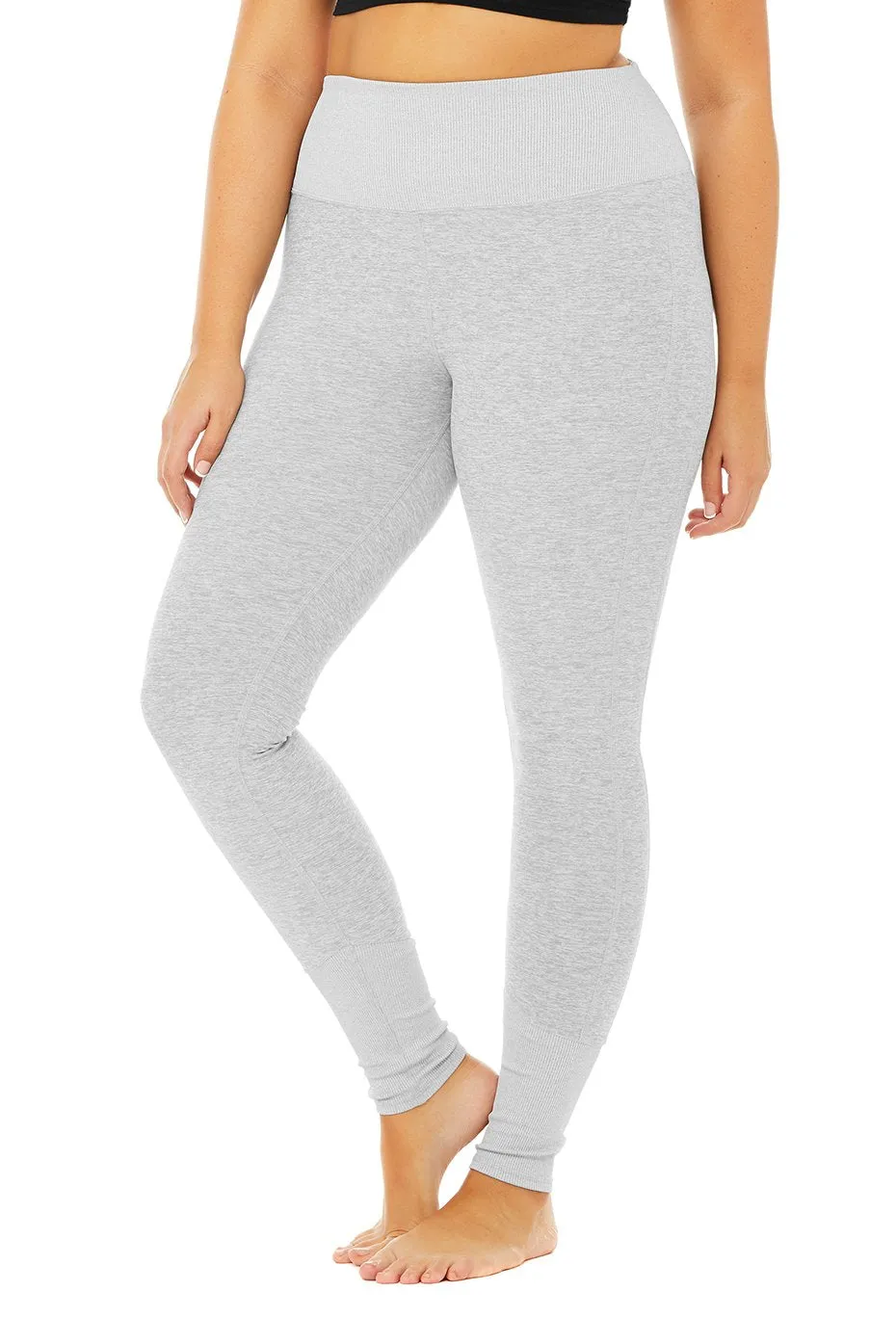 High-Waist Alosoft Lounge Legging - Zinc Heather