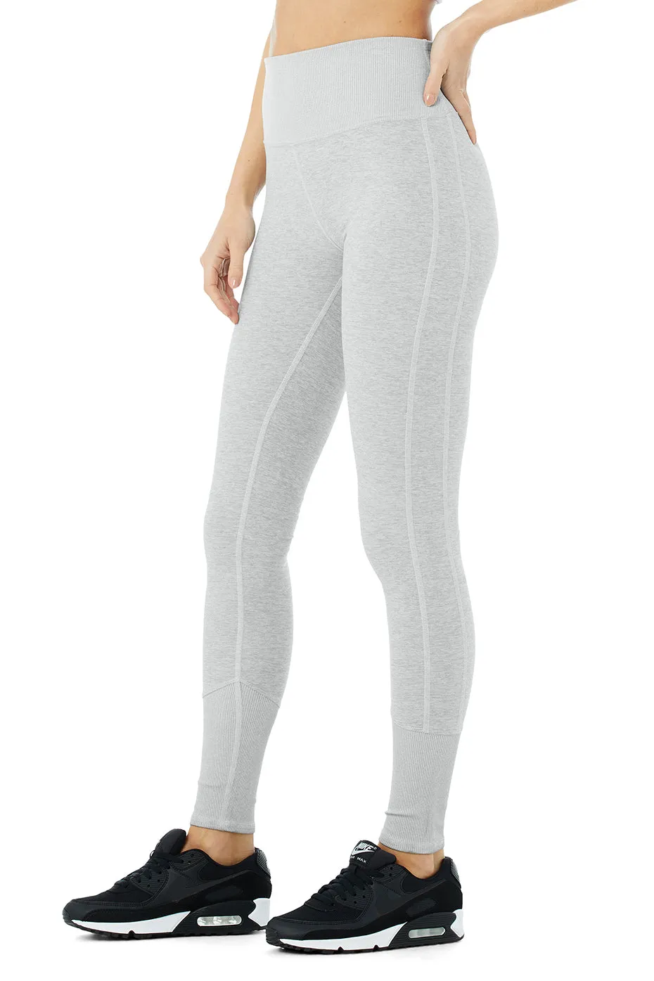 High-Waist Alosoft Lounge Legging - Zinc Heather