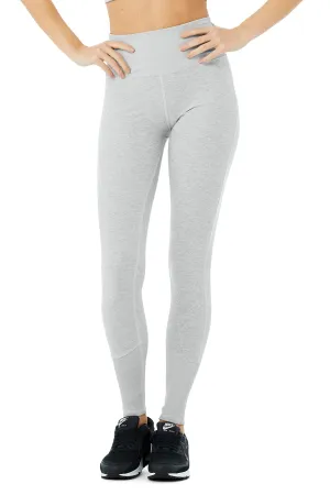 High-Waist Alosoft Lounge Legging - Zinc Heather