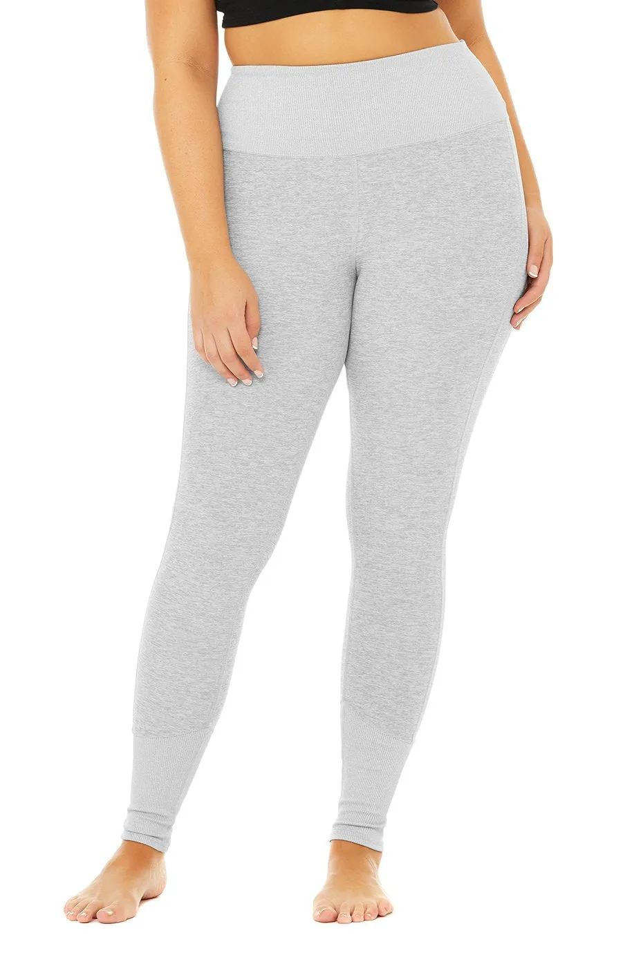 High-Waist Alosoft Lounge Legging - Zinc Heather