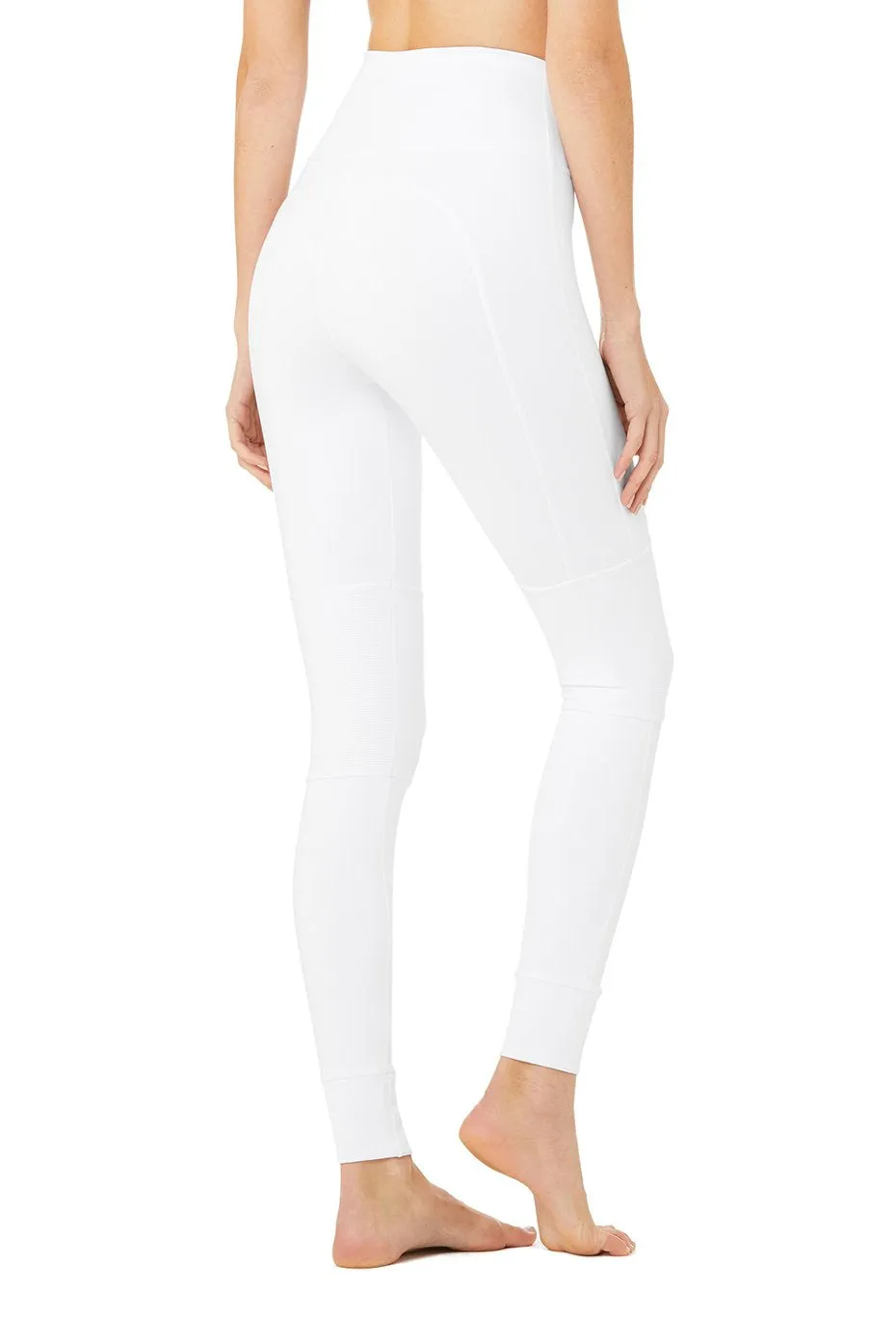 High-Waist Avenue Legging - White